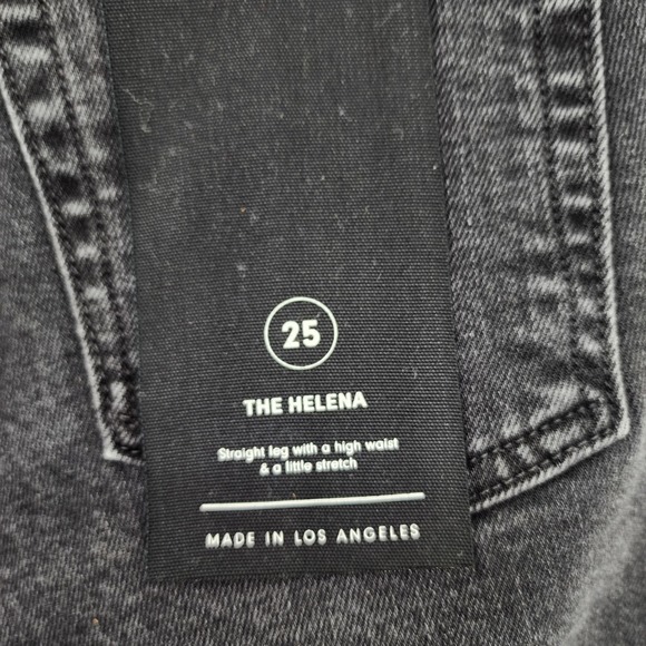 GRLFRND Button Fly Raw Hem Straight Leg Helena Jeans in All I Need Sz 25 - Picture 5 of 7